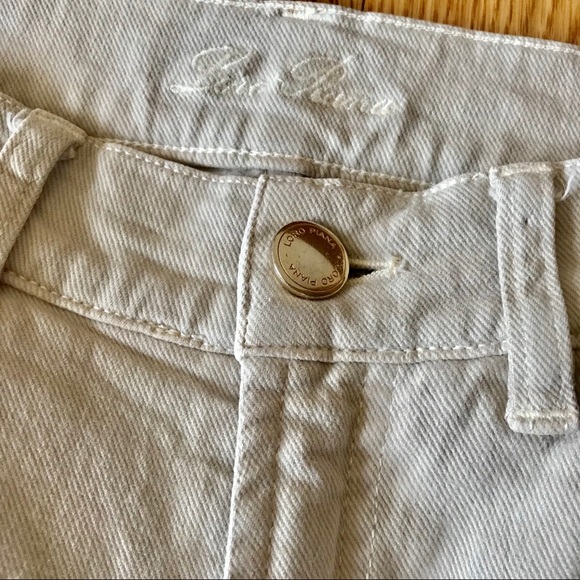 ❤️ SOLD ❤️ LORO PIANA CREAM JEANS MADE IN ITALY - Picture 4 of 7